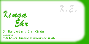 kinga ehr business card